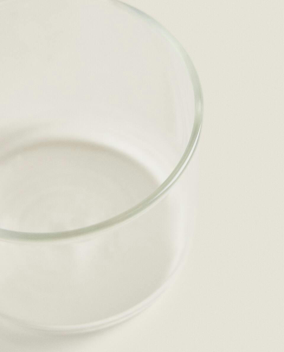 BOROSILICATE GLASS CUP TOWER (SET OF 4)