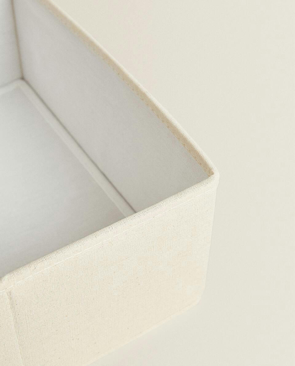 FOLDABLE COTTON STORAGE BOX