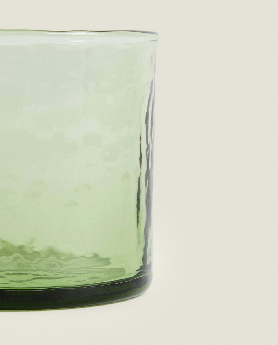 HAMMERED GLASS TUMBLER