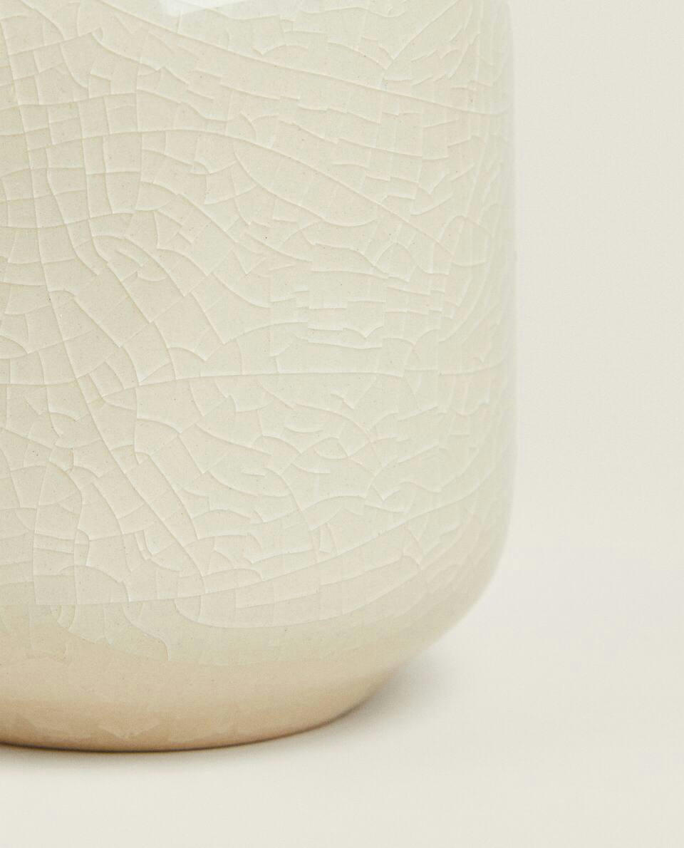 STONEWARE CRACKLED VASE