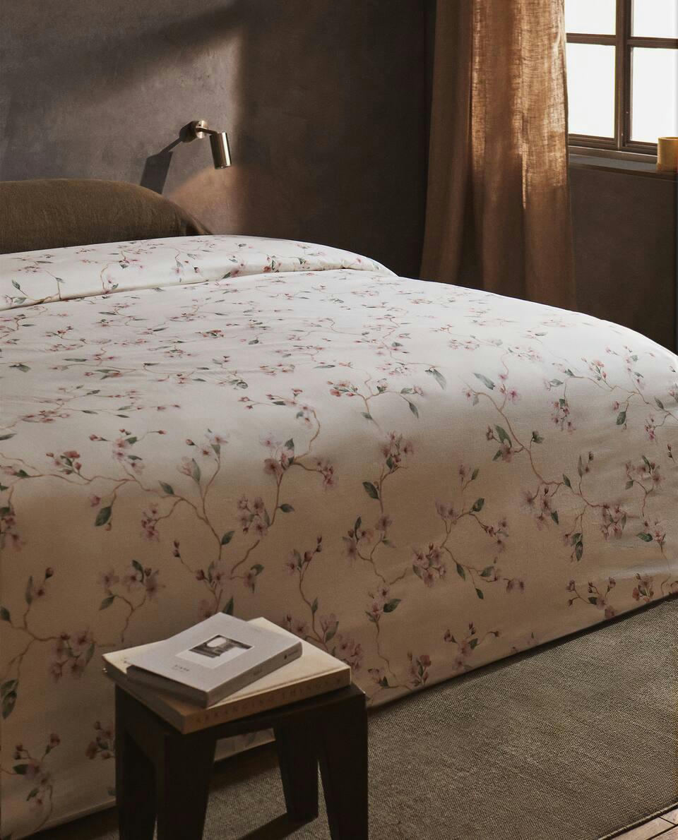 CHERRY BLOSSOM COTTON DUVET COVER