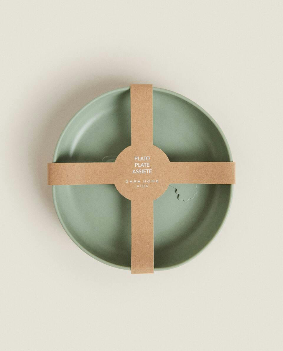 SILICONE PLATE WITH ROCKETS