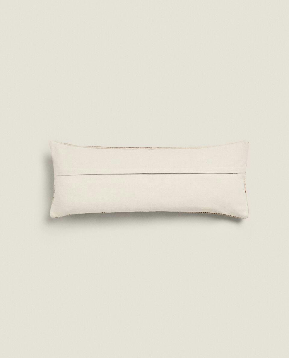 LINED WOOL BLEND CUSHION COVER