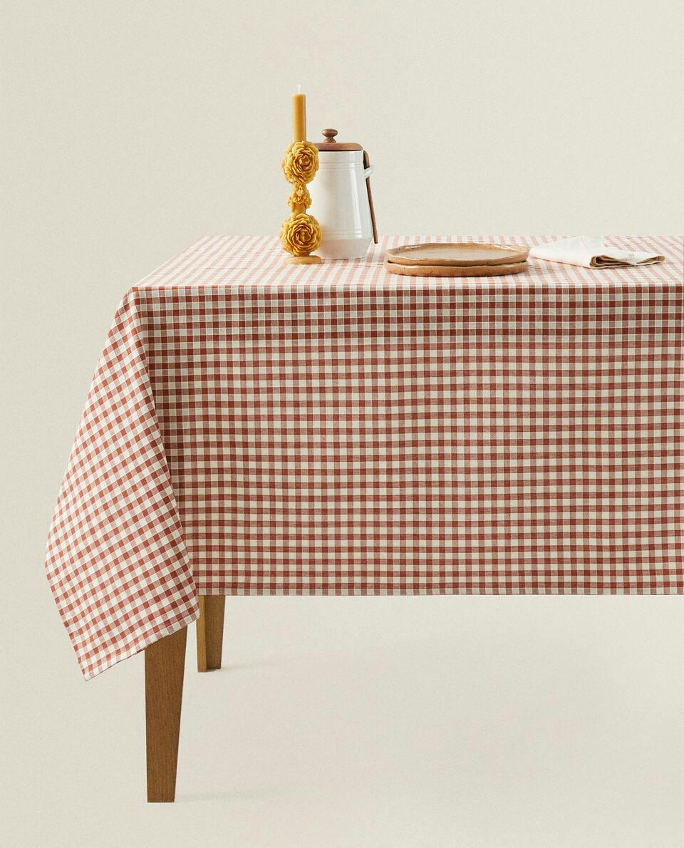 GINGHAM COTTON TABLECLOTH