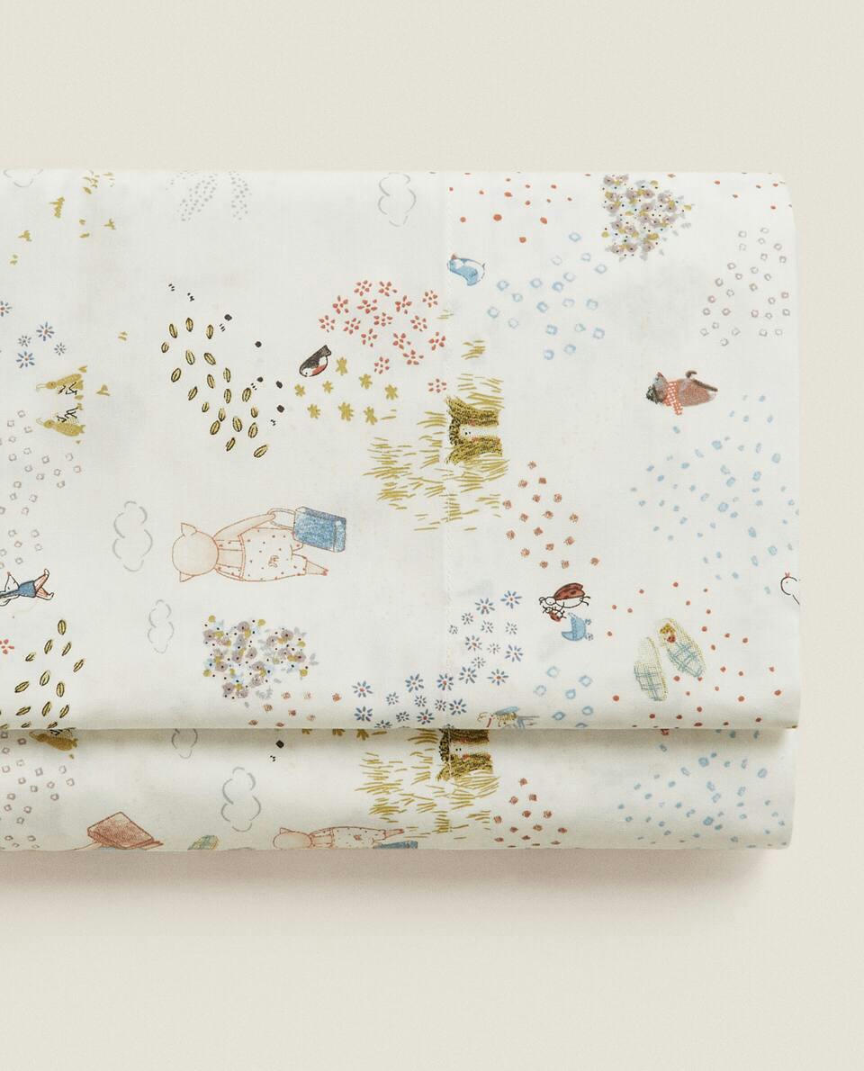 THREE LITTLE PIGS FLAT SHEET