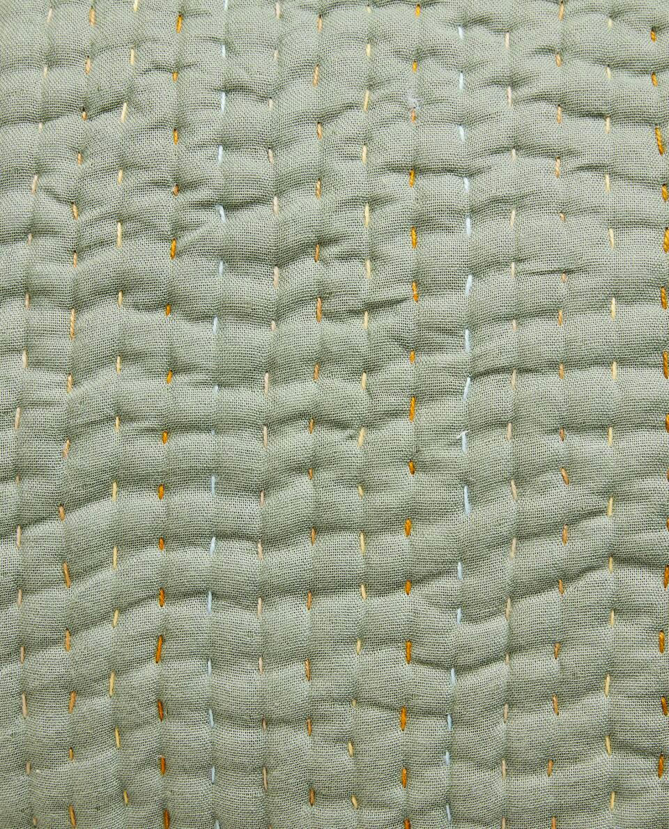 CUSHION COVER WITH TOPSTITCHING