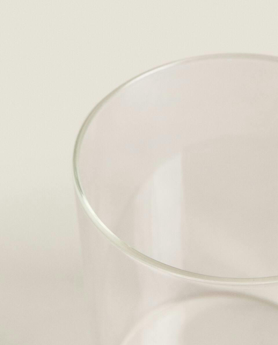 BOROSILICATE GLASS LANTERN VASE