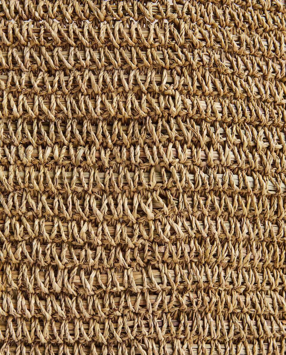 WOVEN BASKET WITH WAVY DESIGN