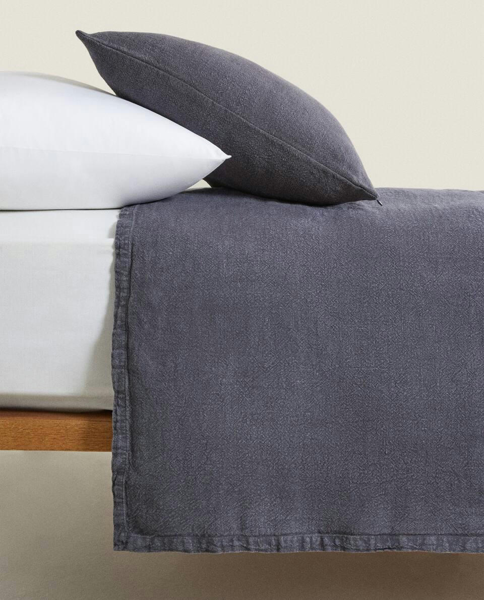 WASHED LINEN BEDSPREAD (400 GxM2)