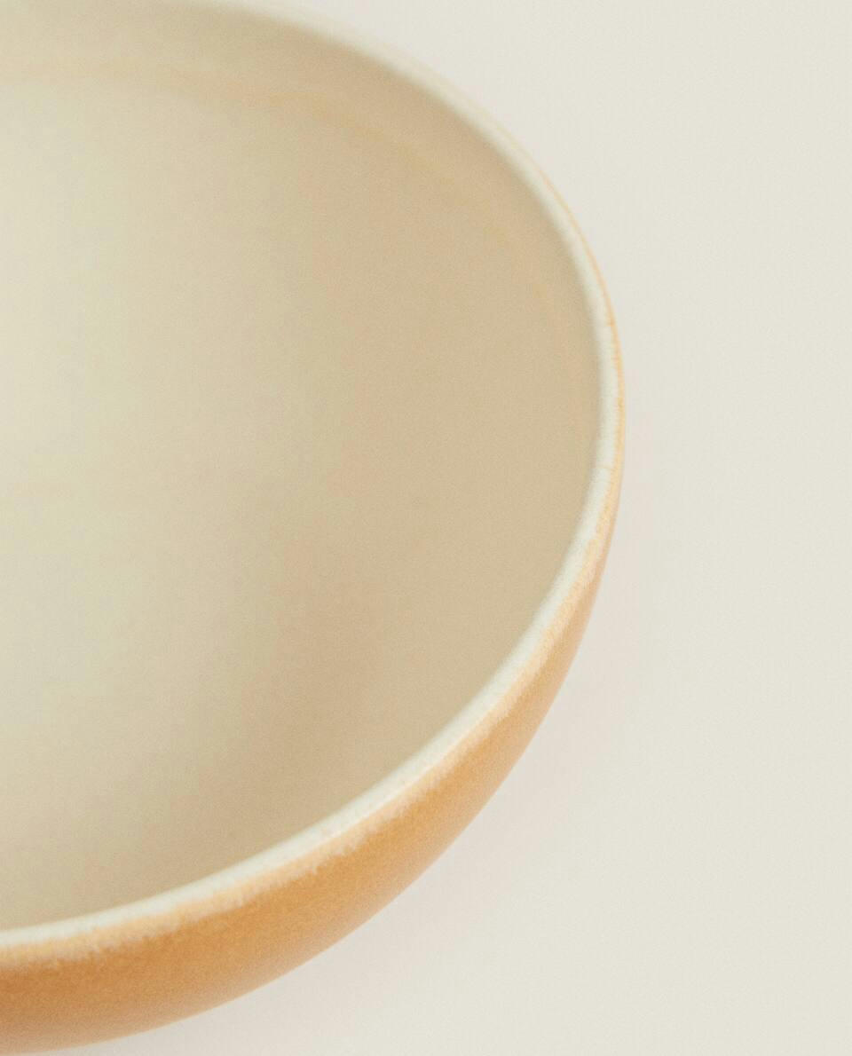 COLOURED STONEWARE BOWL