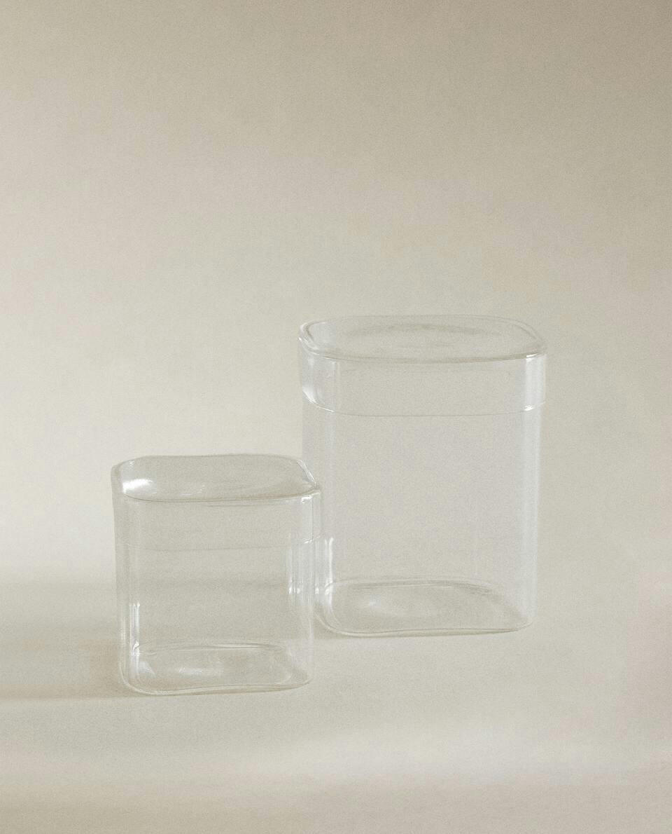 BOROSILICATE GLASS JAR WITH LID