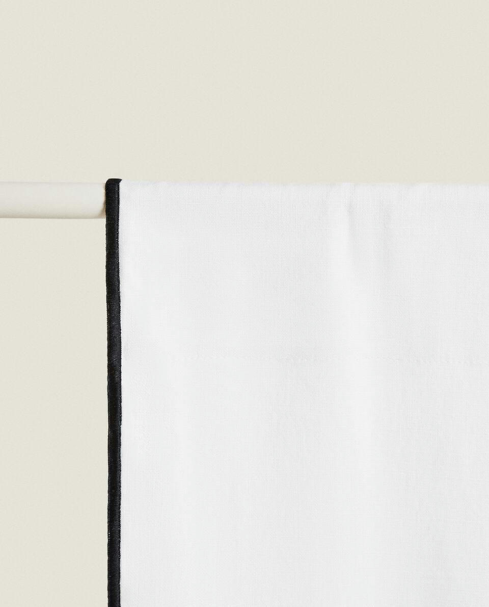 LINEN OVERLOCK CURTAIN