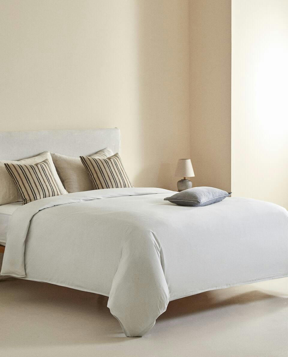 STRIPED COTTON DUVET COVER