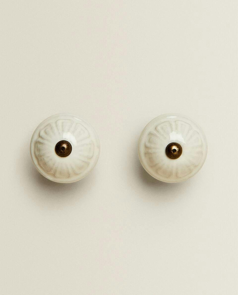 CERAMIC DOOR KNOB (PACK OF 2)