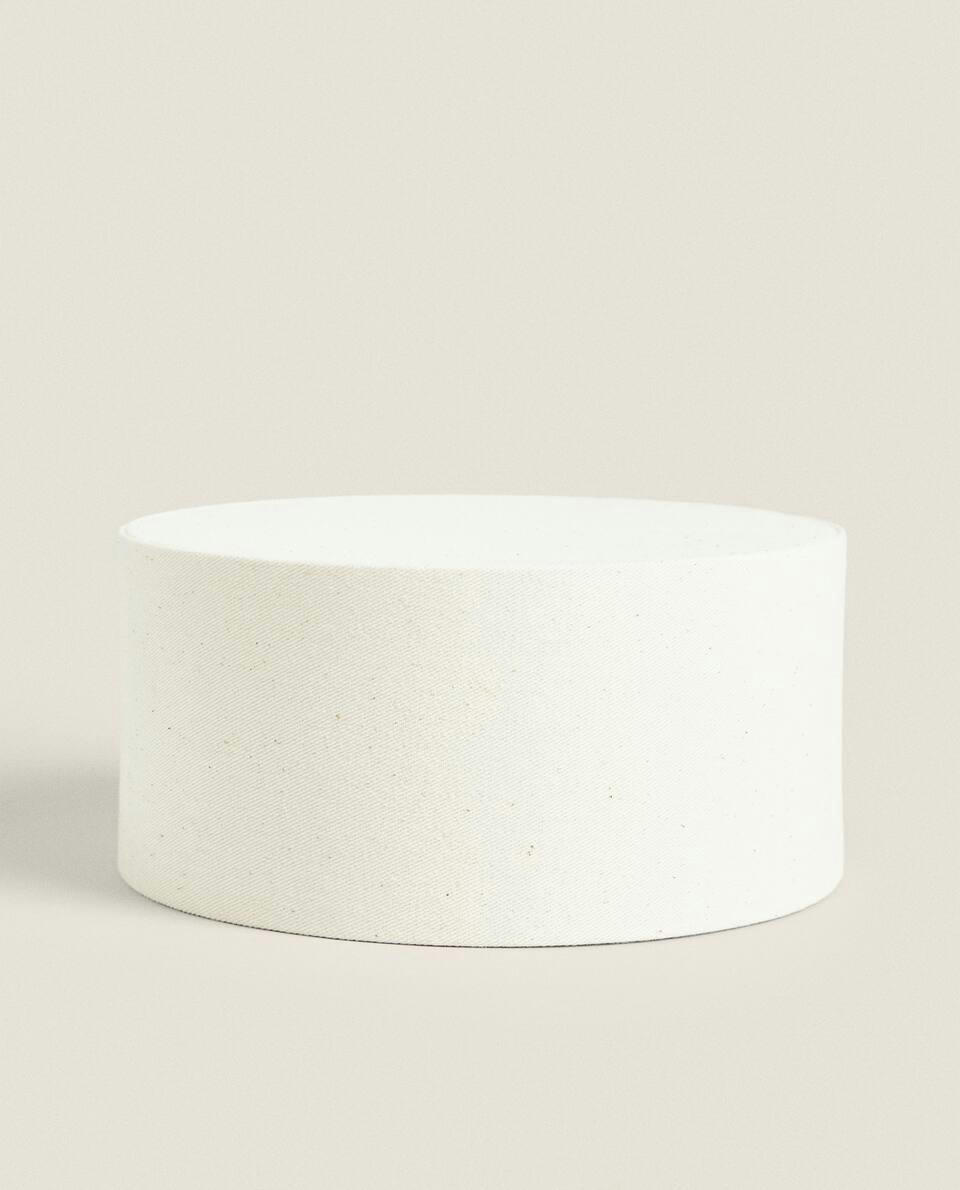 ROUND UPHOLSTERED JEWELLERY BOX