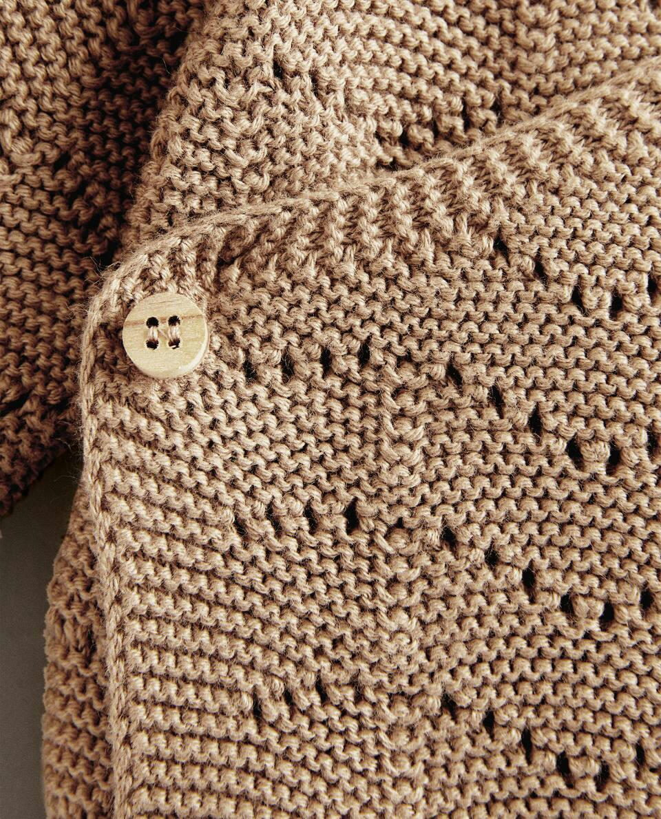 OPEN-KNIT CARDIGAN