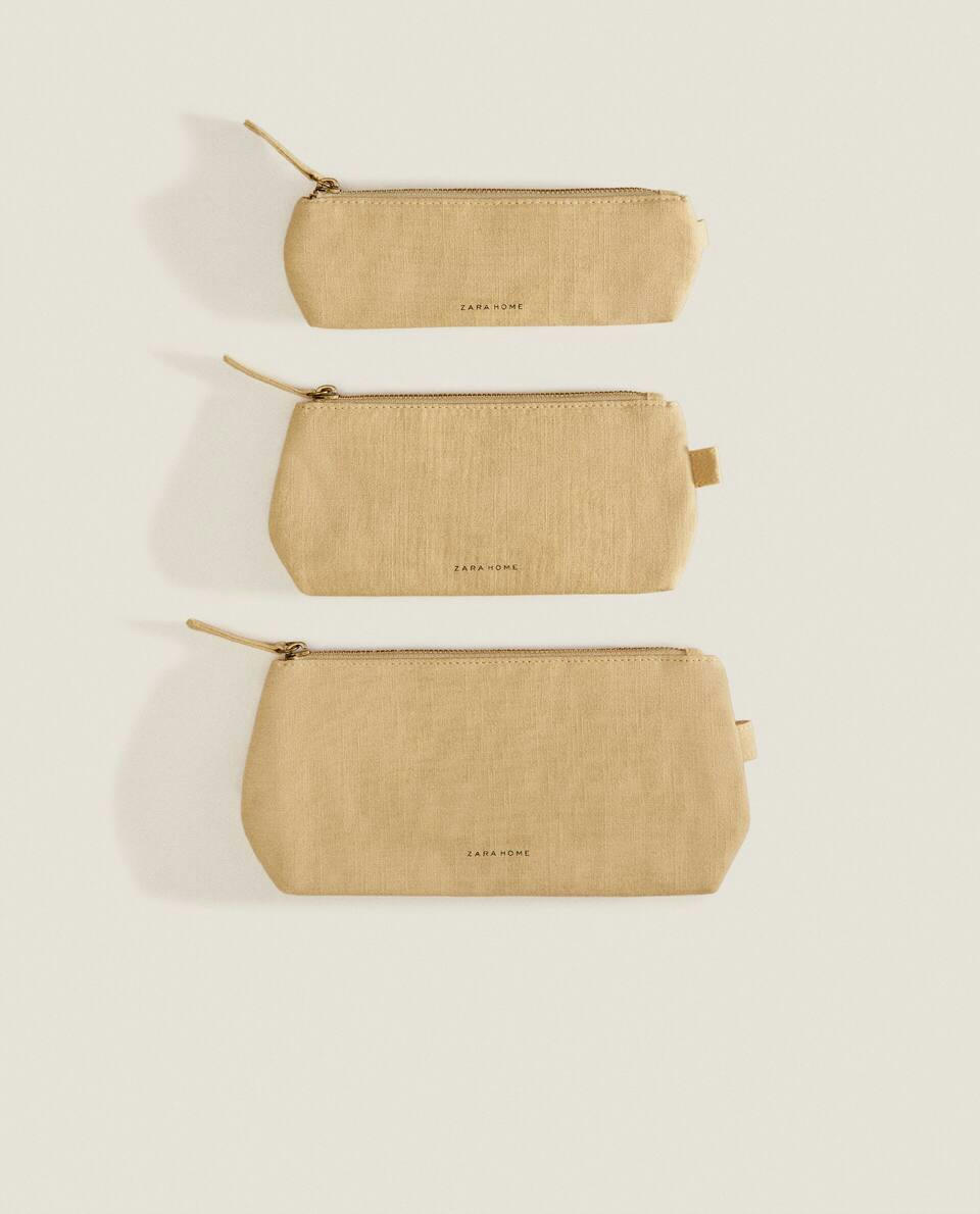 SMALL COTTON TOILETRY BAG