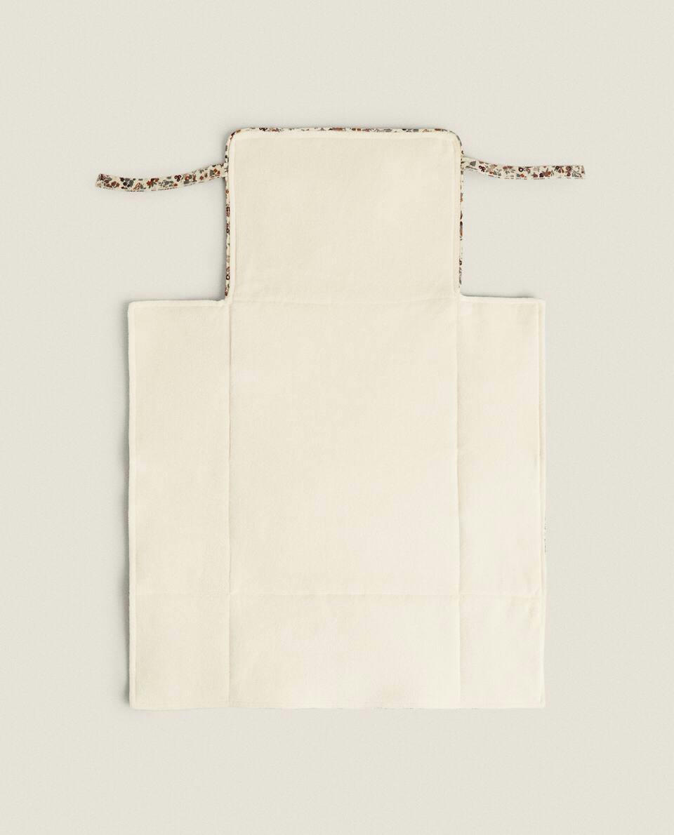 FLORAL PRINT FABRIC CHILDREN’S CHANGING MAT