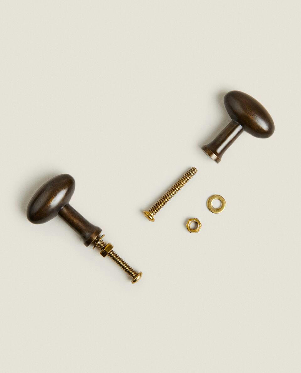 BRASS DOOR KNOB (PACK OF 2)