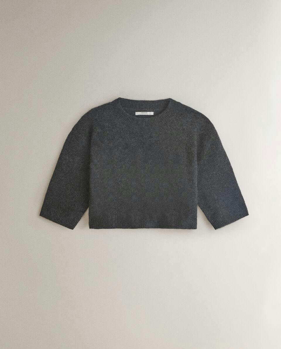 CROPPED CASHMERE SWEATER