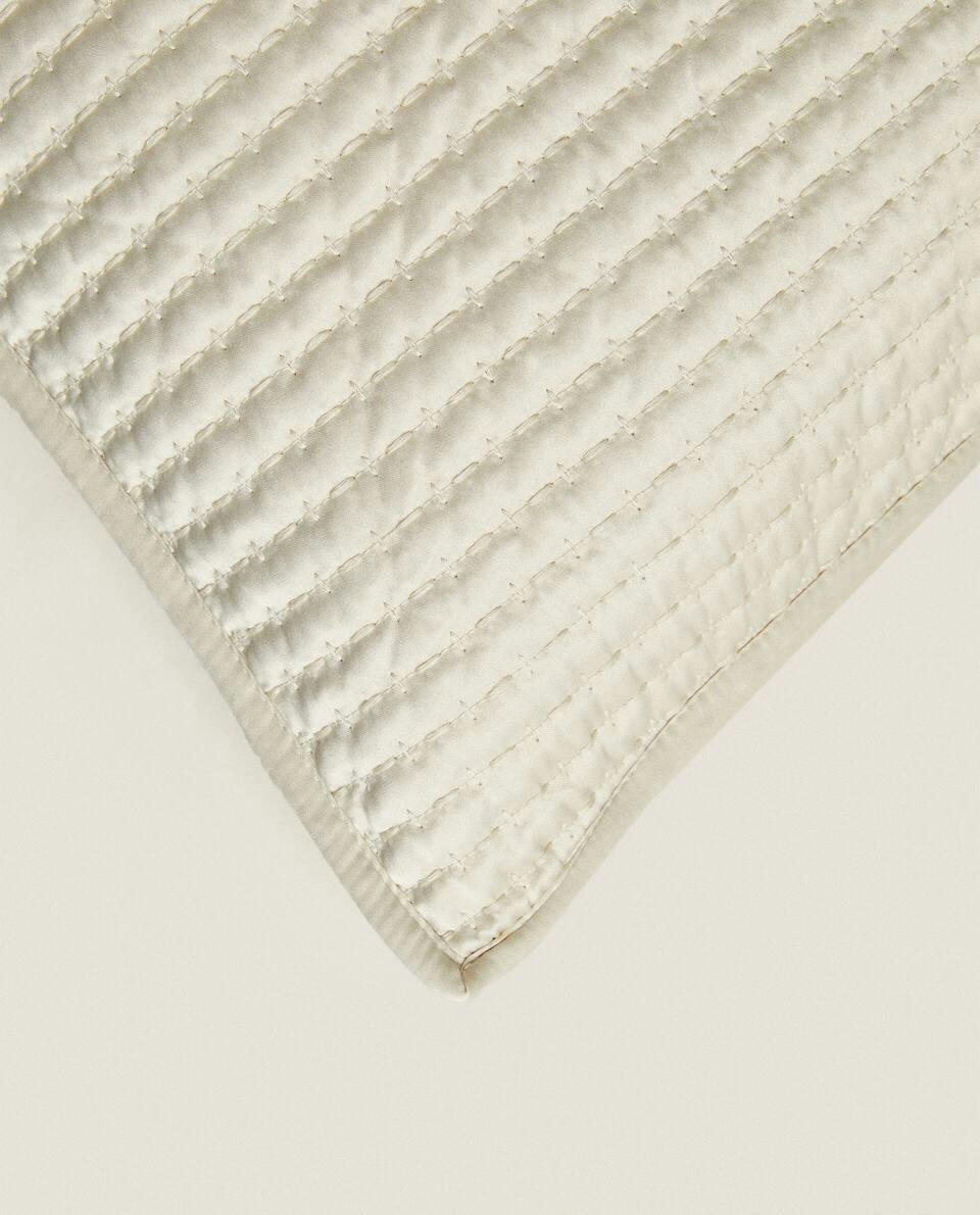 CUSHION COVER WITH TOPSTITCHING