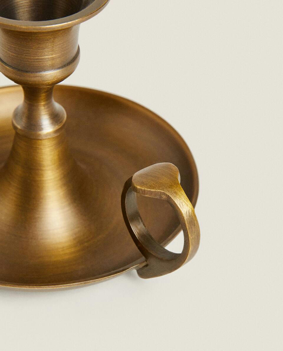 SMALL GOLD CANDLESTICK