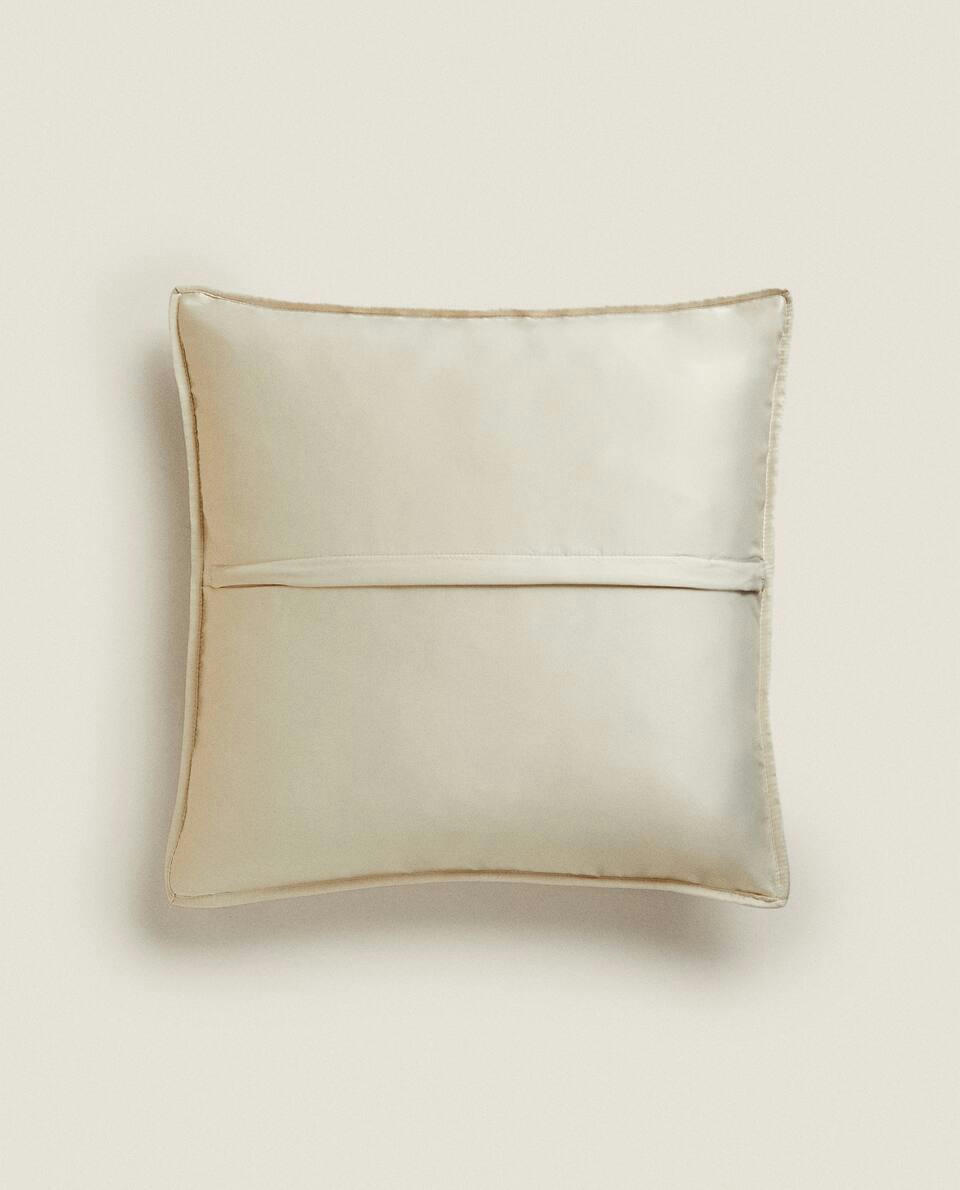 CUSHION COVER WITH TOPSTITCHING