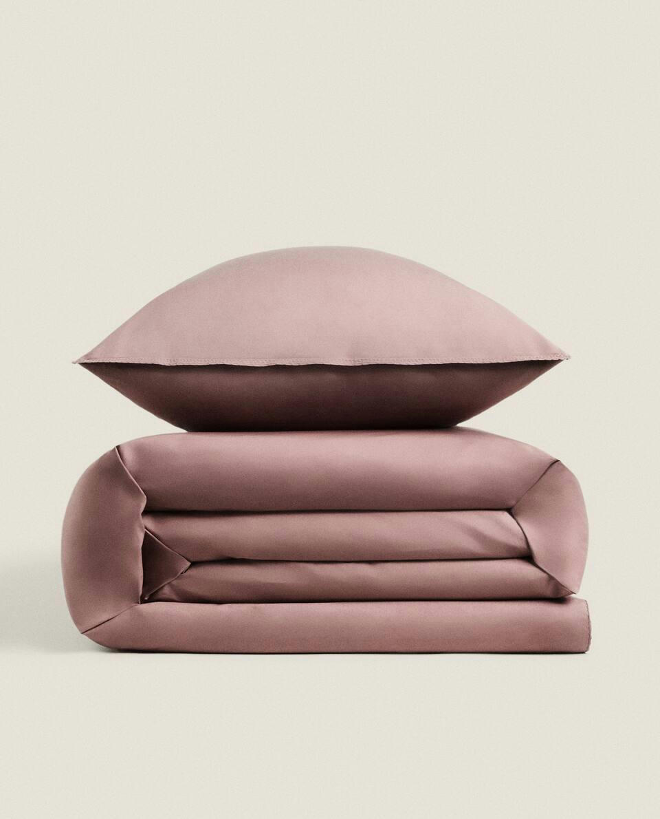 CHILDREN'S TOPSTITCHED COTTON DUVET COVER