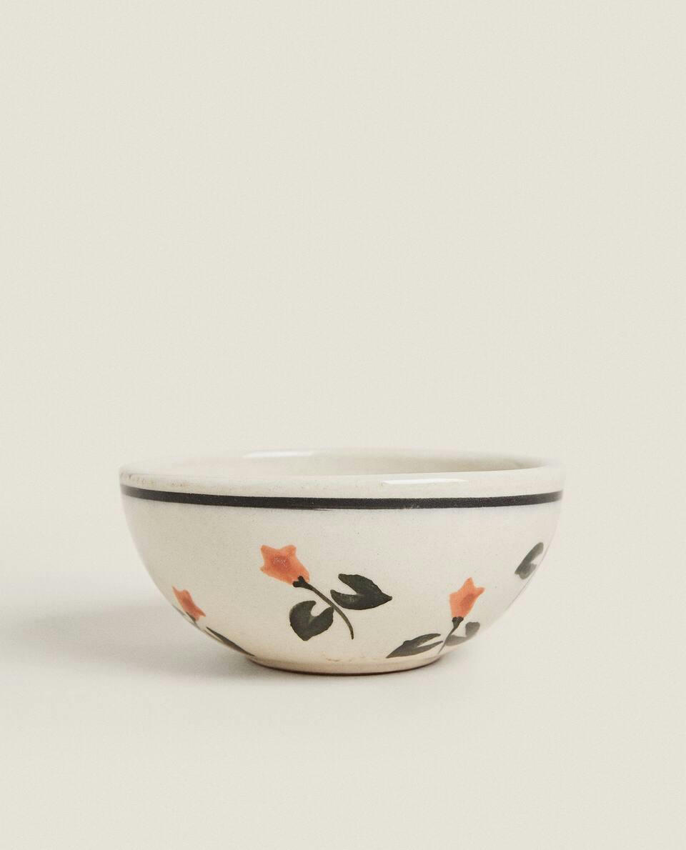 PAINTED FLORAL MINI BOWL