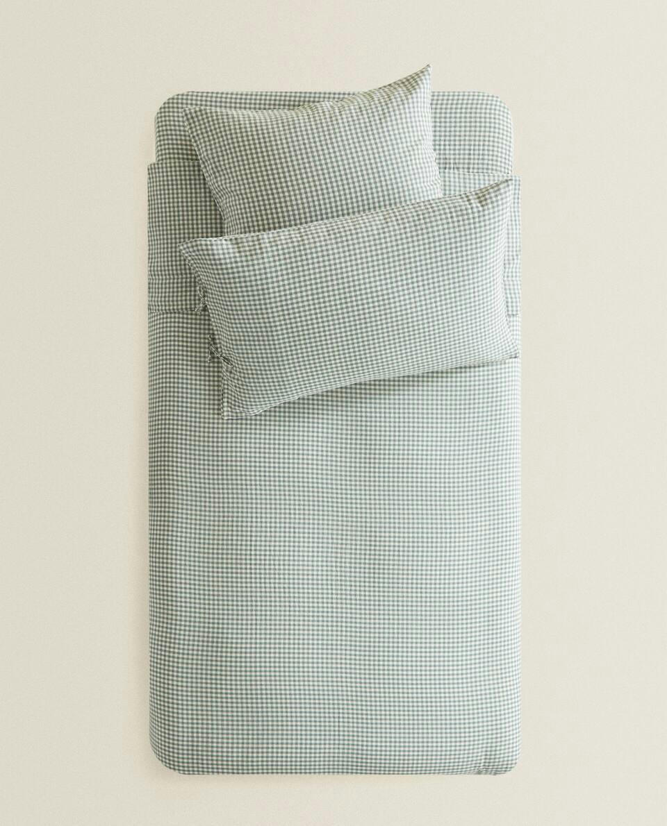 CHILDREN’S GINGHAM CHECK DUVET COVER