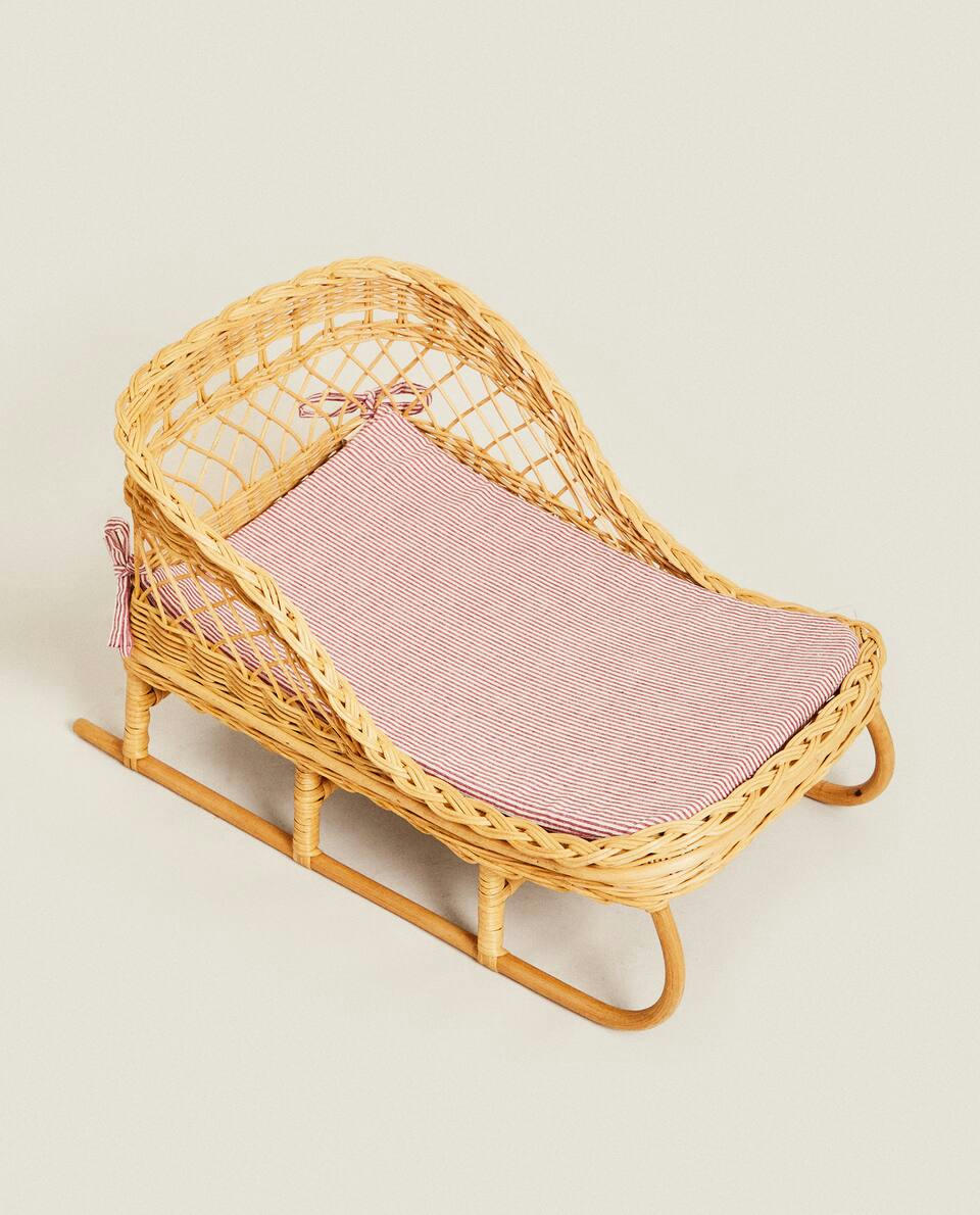 CHILDREN’S RATTAN CHRISTMAS SLEIGH