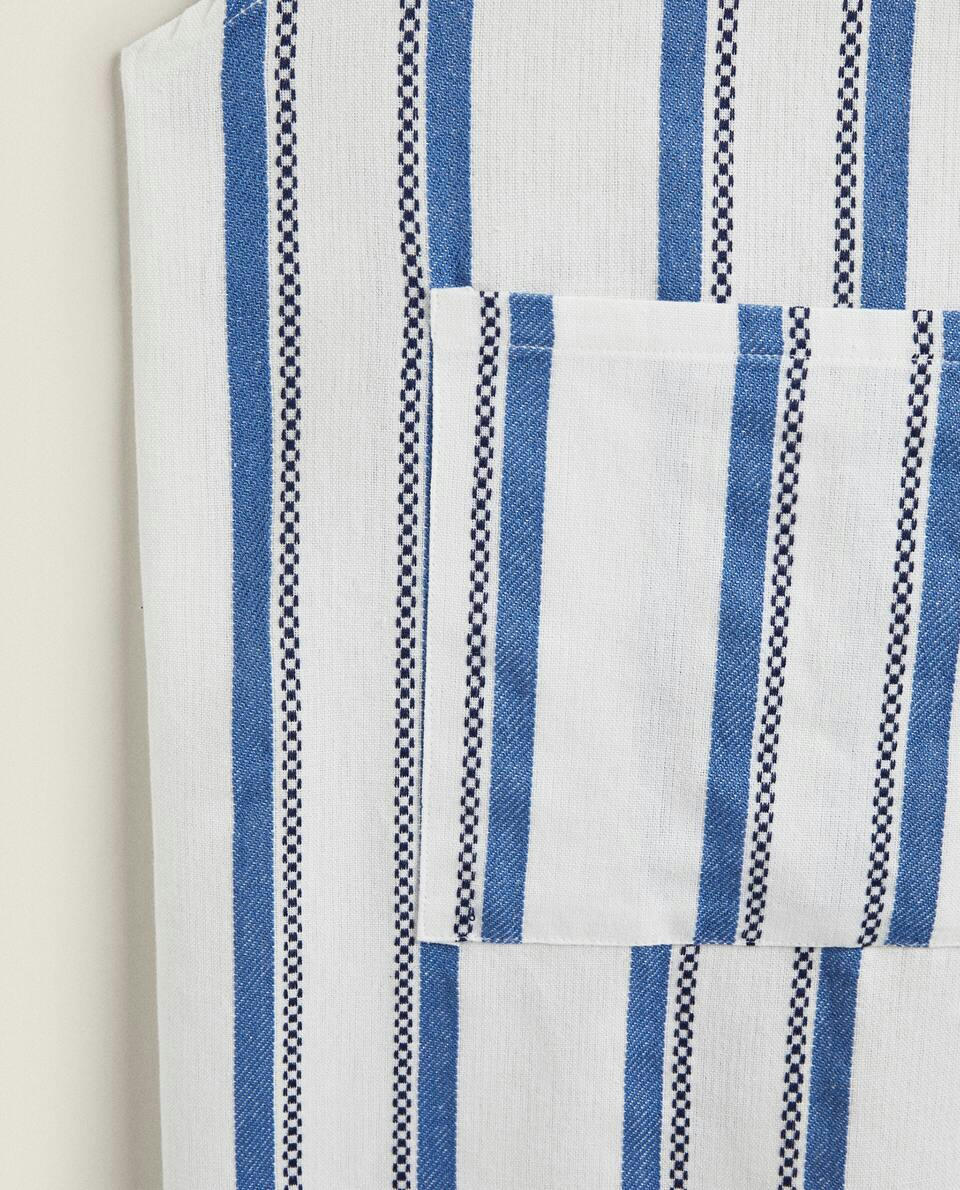 STRIPE DYED THREAD APRON