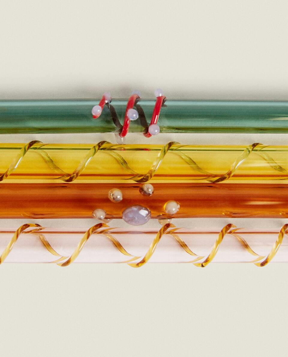 PACK OF BOROSILICATE GLASS STRAWS (PACK OF 4)