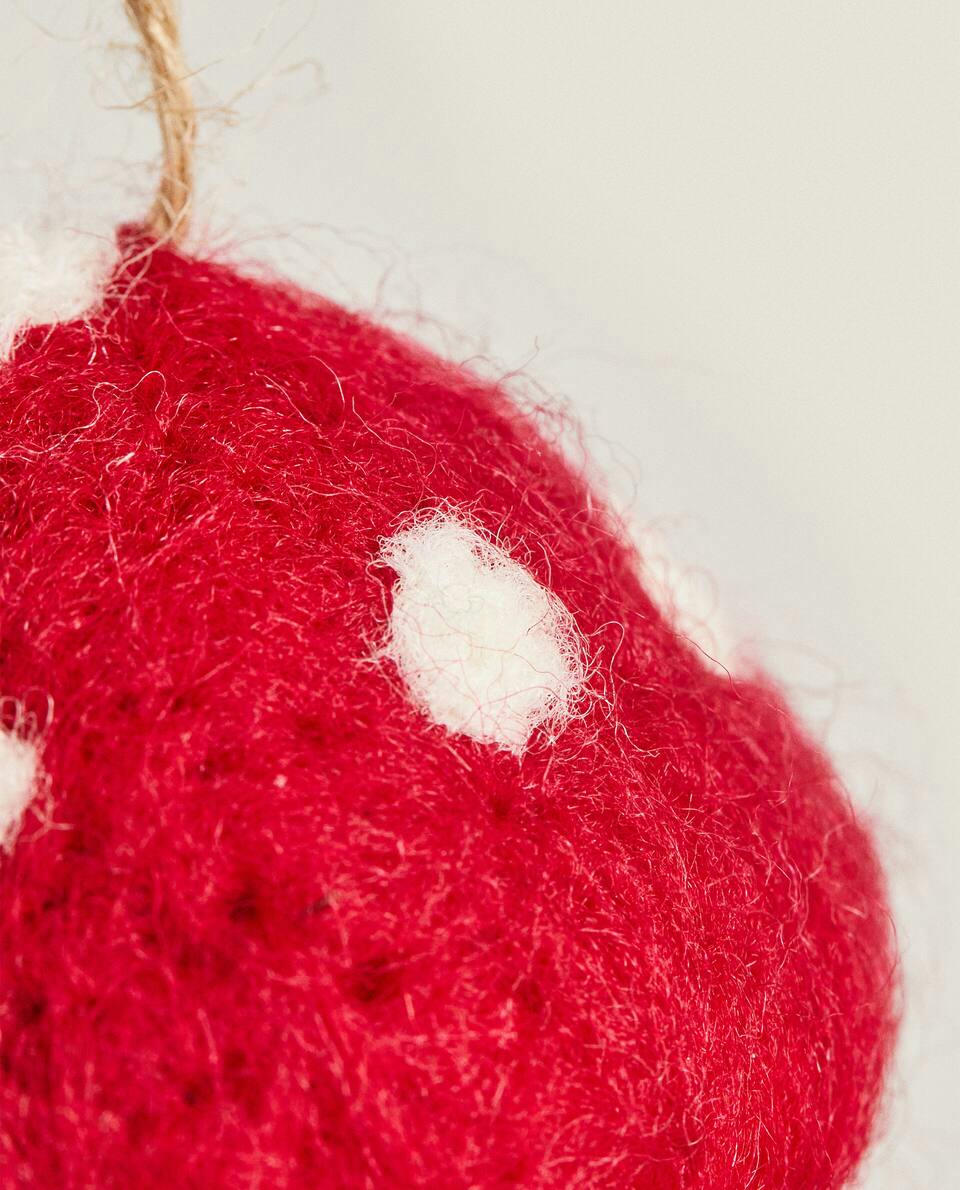 FELT MUSHROOM CHRISTMAS DECORATION