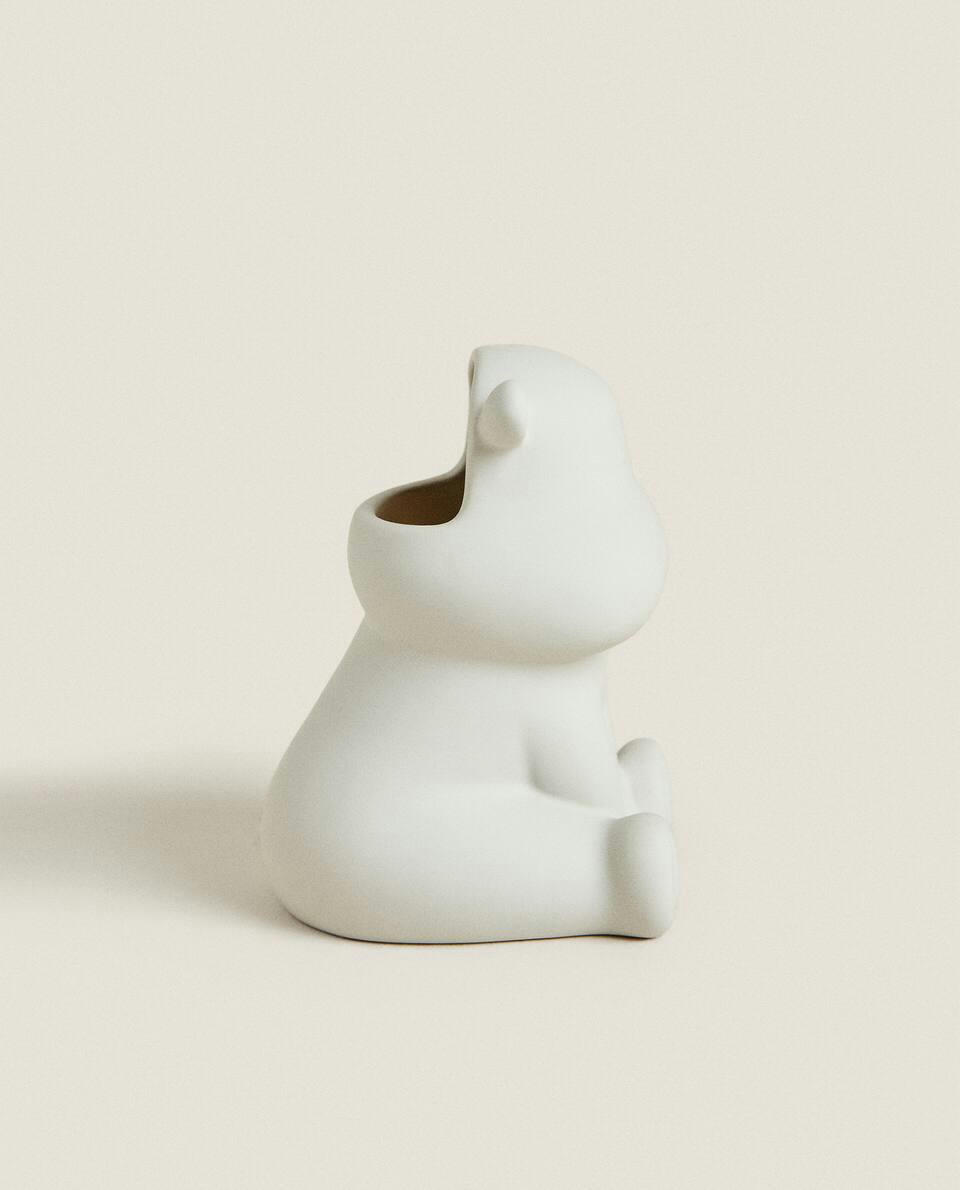 CERAMIC HIPPOPOTAMUS TUMBLER