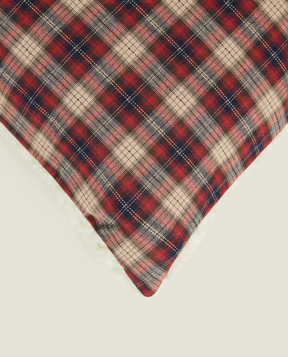 CHECK CHRISTMAS CUSHION COVER