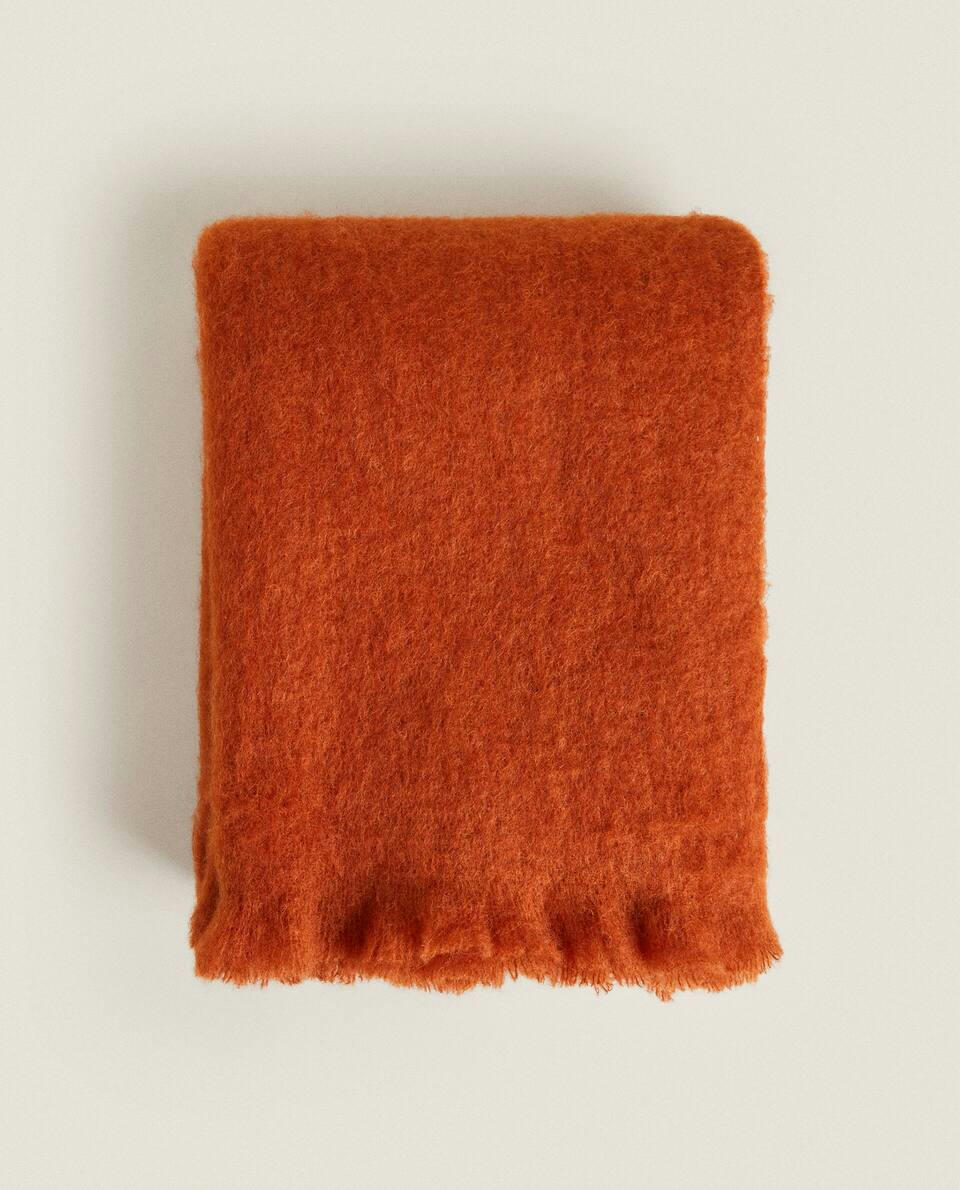CARDED WOOL BLANKET