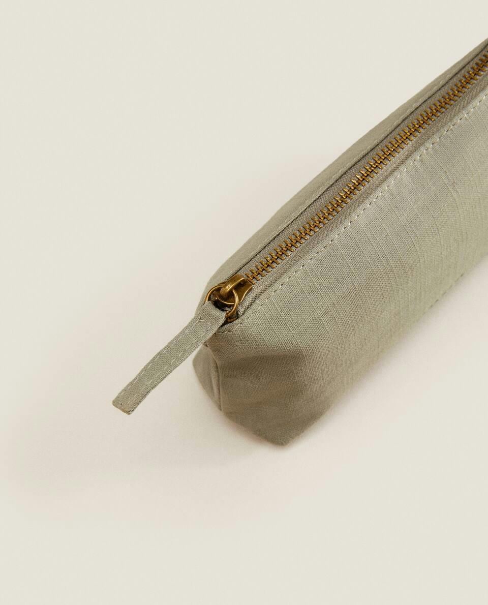 MEDIUM COTTON TOILETRY BAG