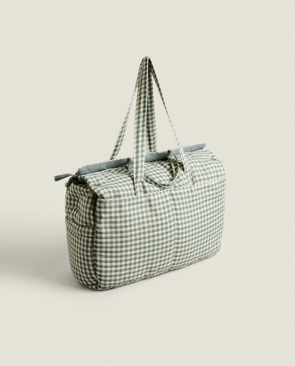 CHILDREN’S GINGHAM MATERNITY BAG