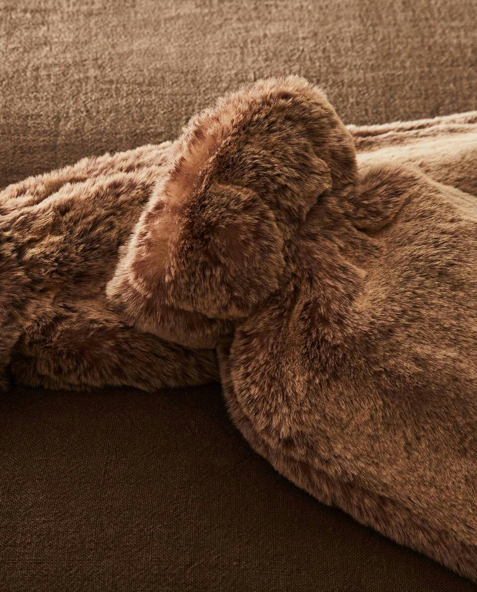 FAUX FUR HOT WATER BOTTLE