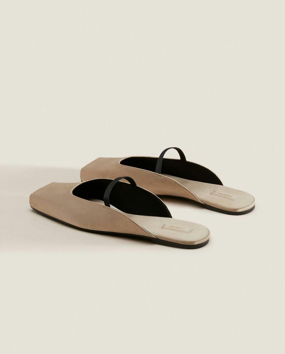 SATIN SLINGBACK BALLERINAS