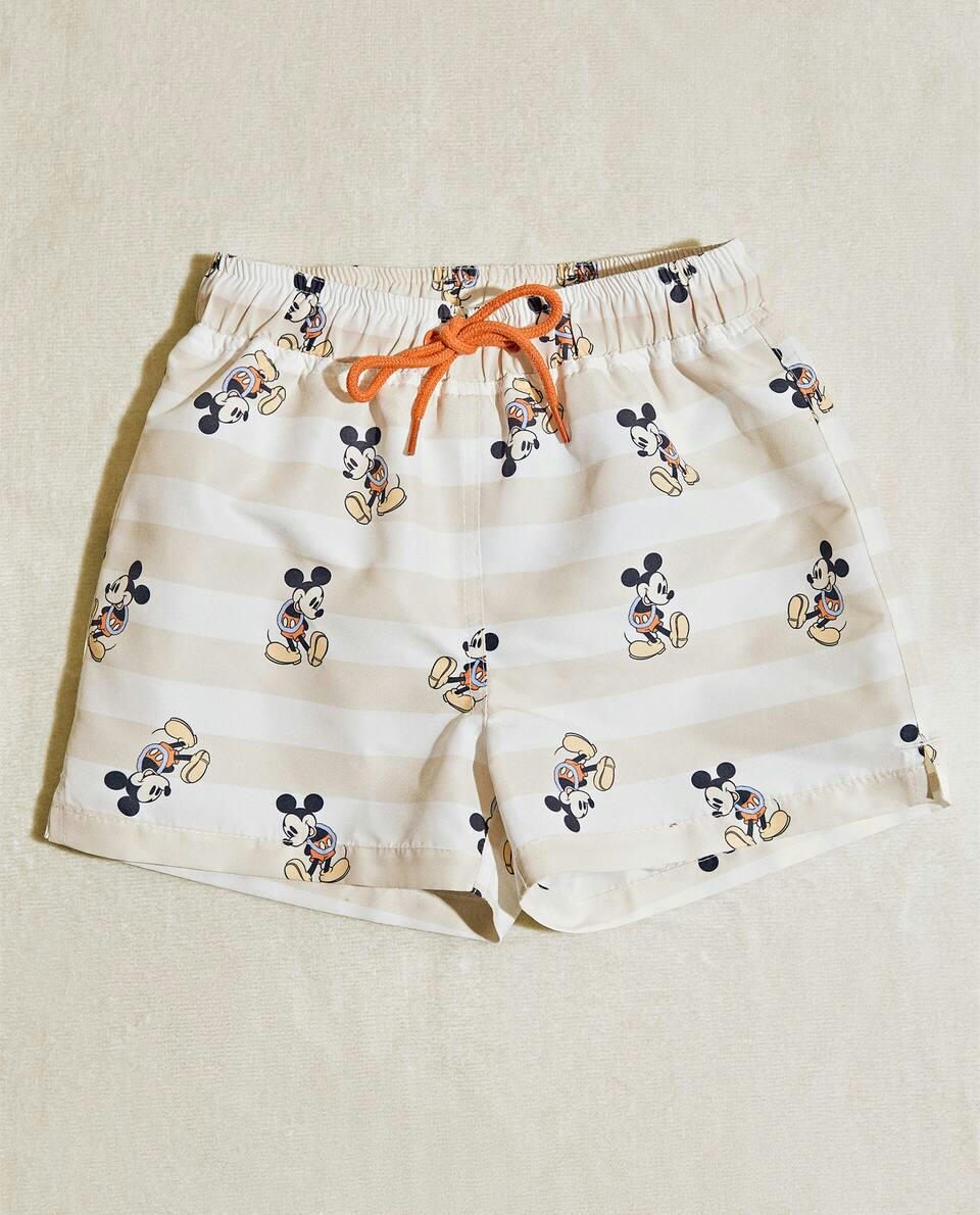 MICKEY MOUSE ? DISNEY STRIPED SWIMMING TRUNKS
