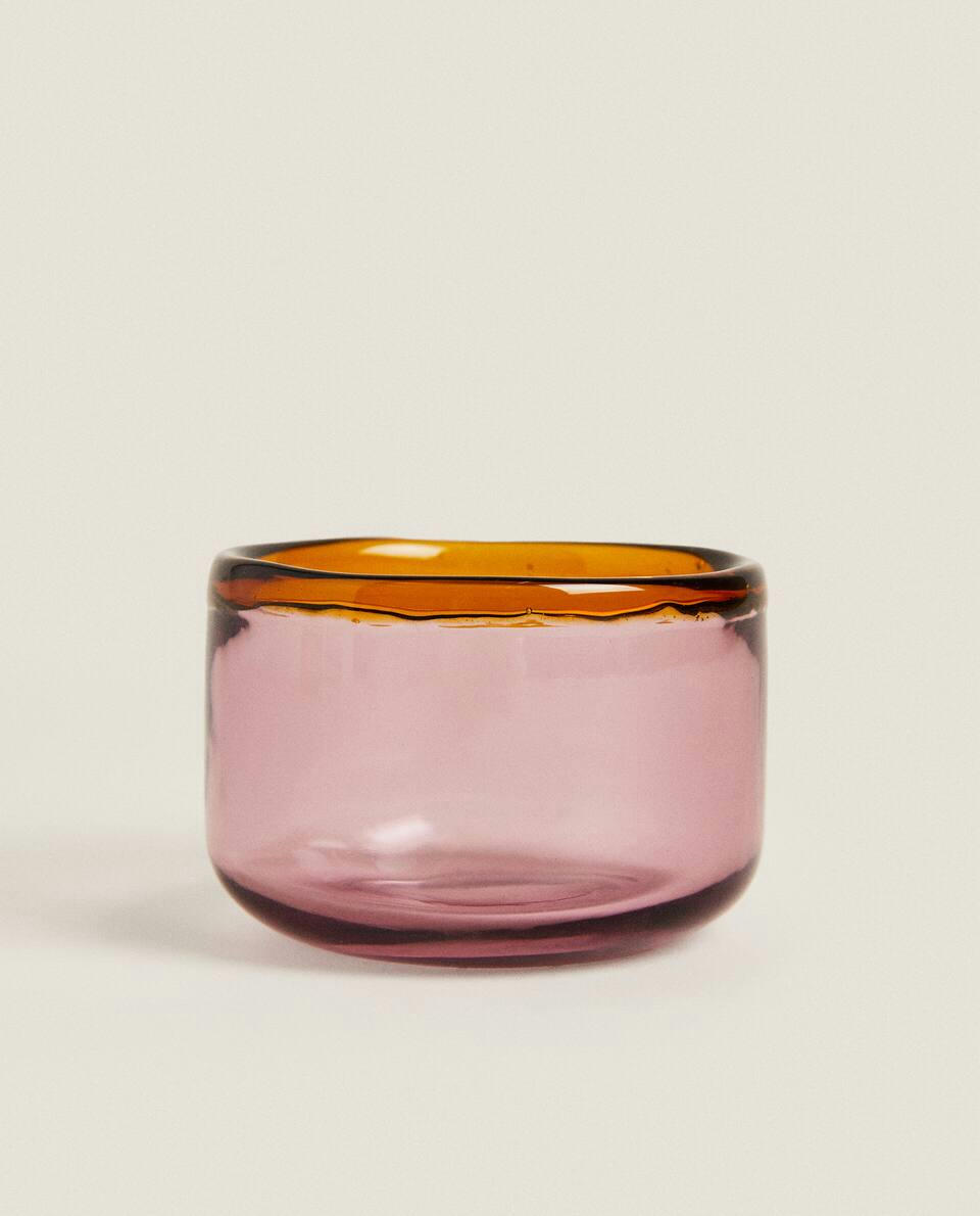 RIMMED GLASS BOWL