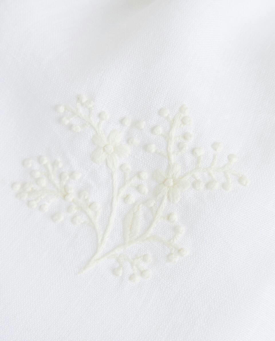 EMBROIDERED LINEN BAG