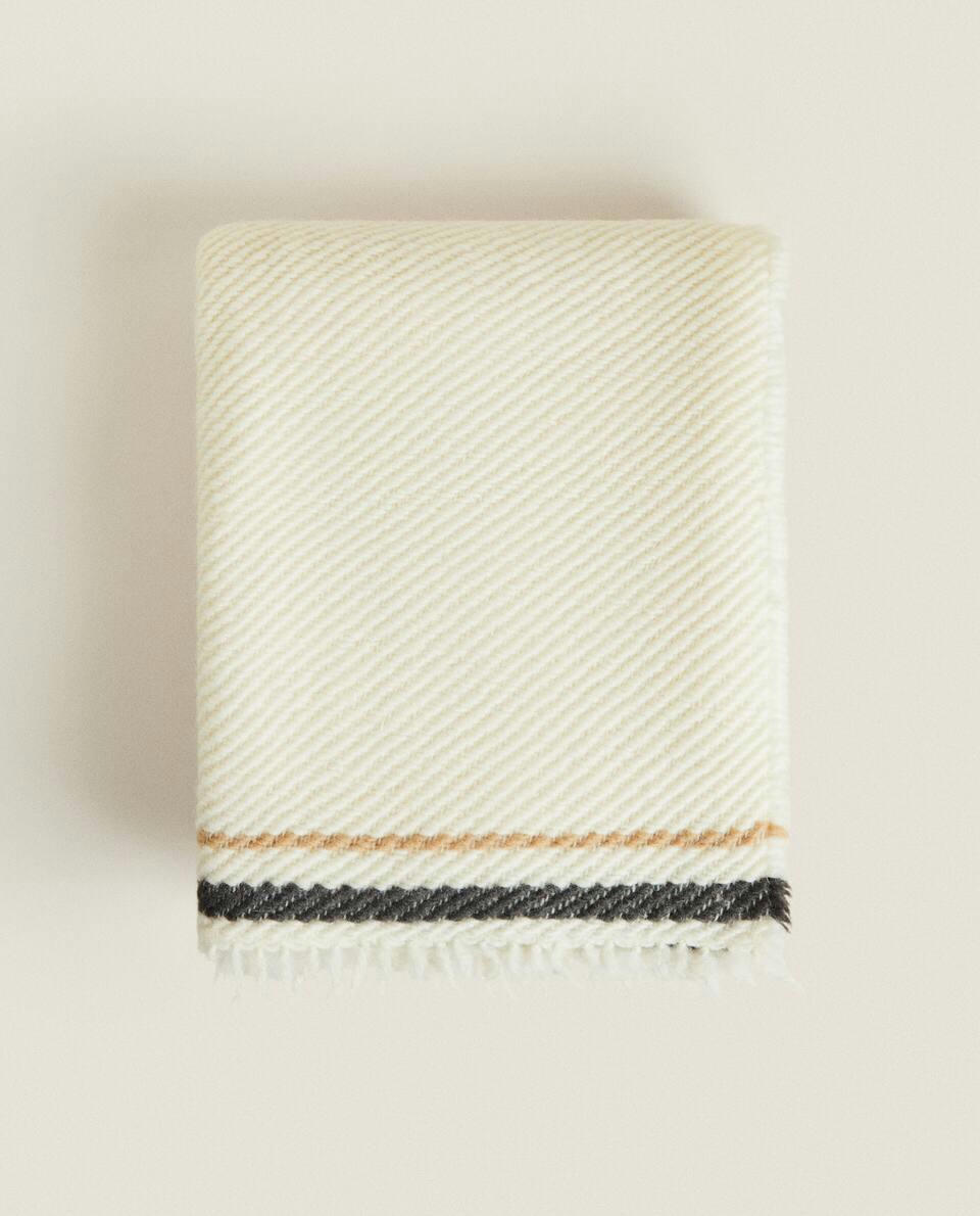 STRIPED WOOL BLANKET