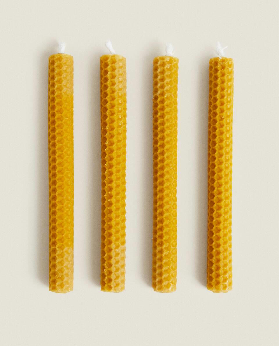 PACK OF BEESWAX CANDLES (PACK OF 4)