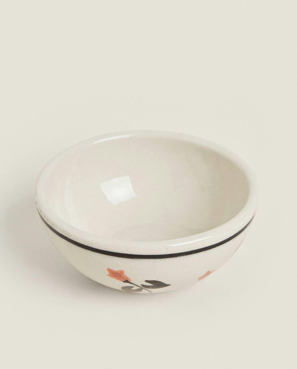 PAINTED FLORAL MINI BOWL