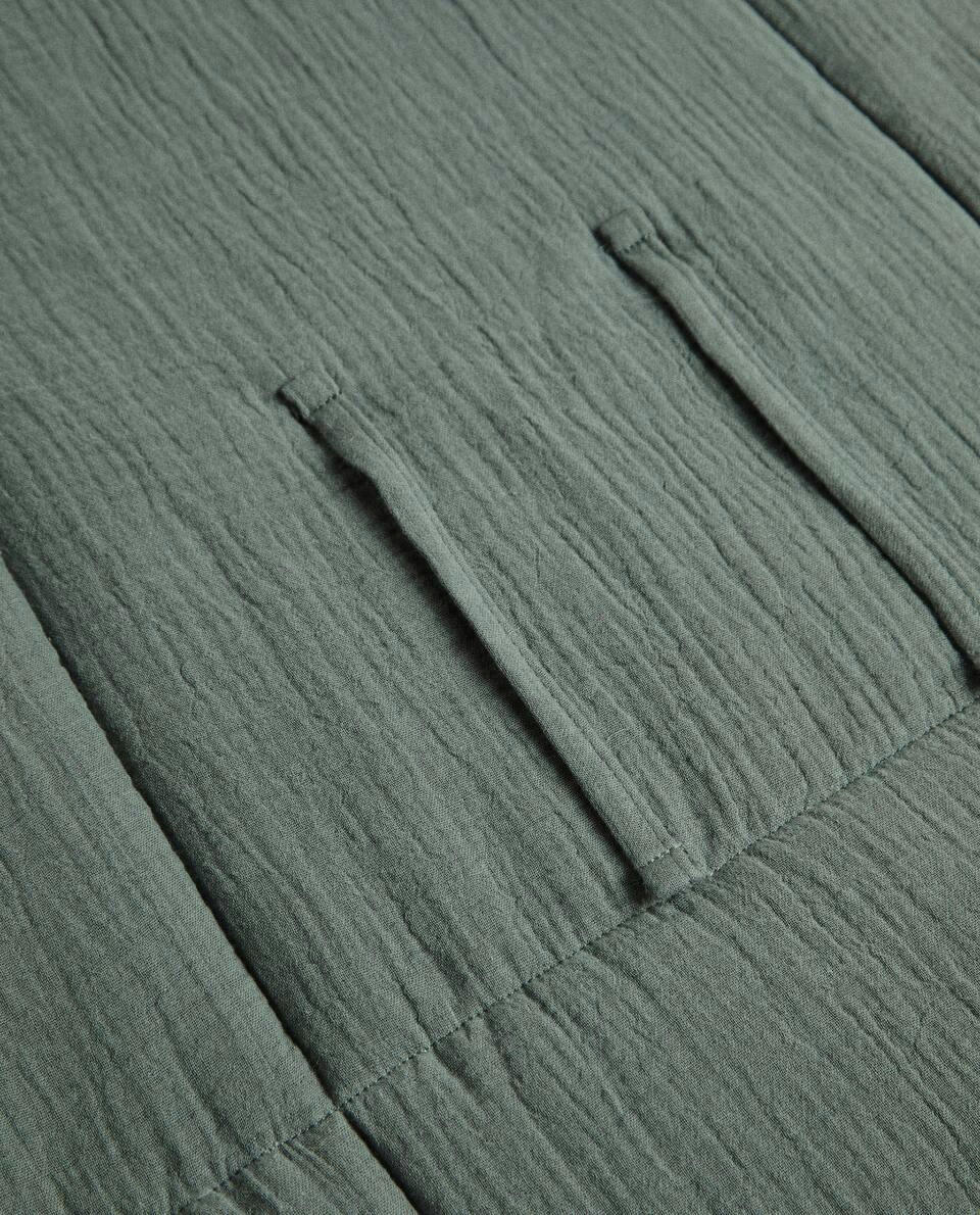 CHILDREN’S CHECK COTTON MUSLIN CHANGING MAT