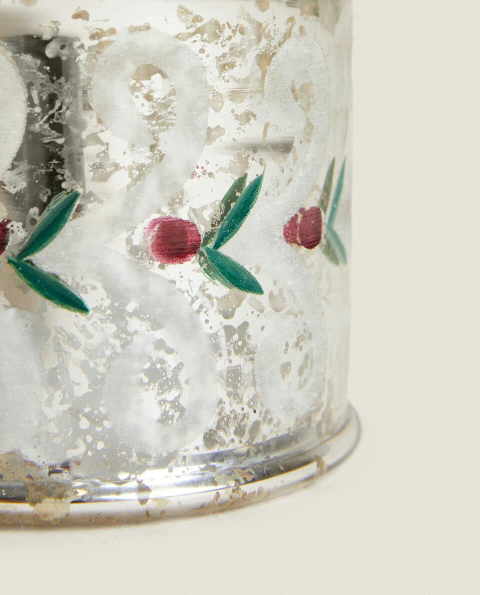 CHRISTMAS MERCURISED GLASS BOX