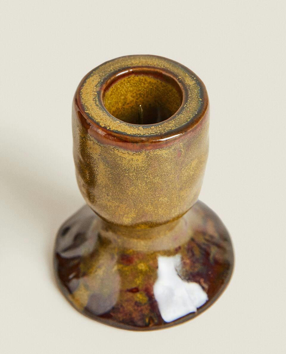 CERAMIC CANDLESTICK HOLDER